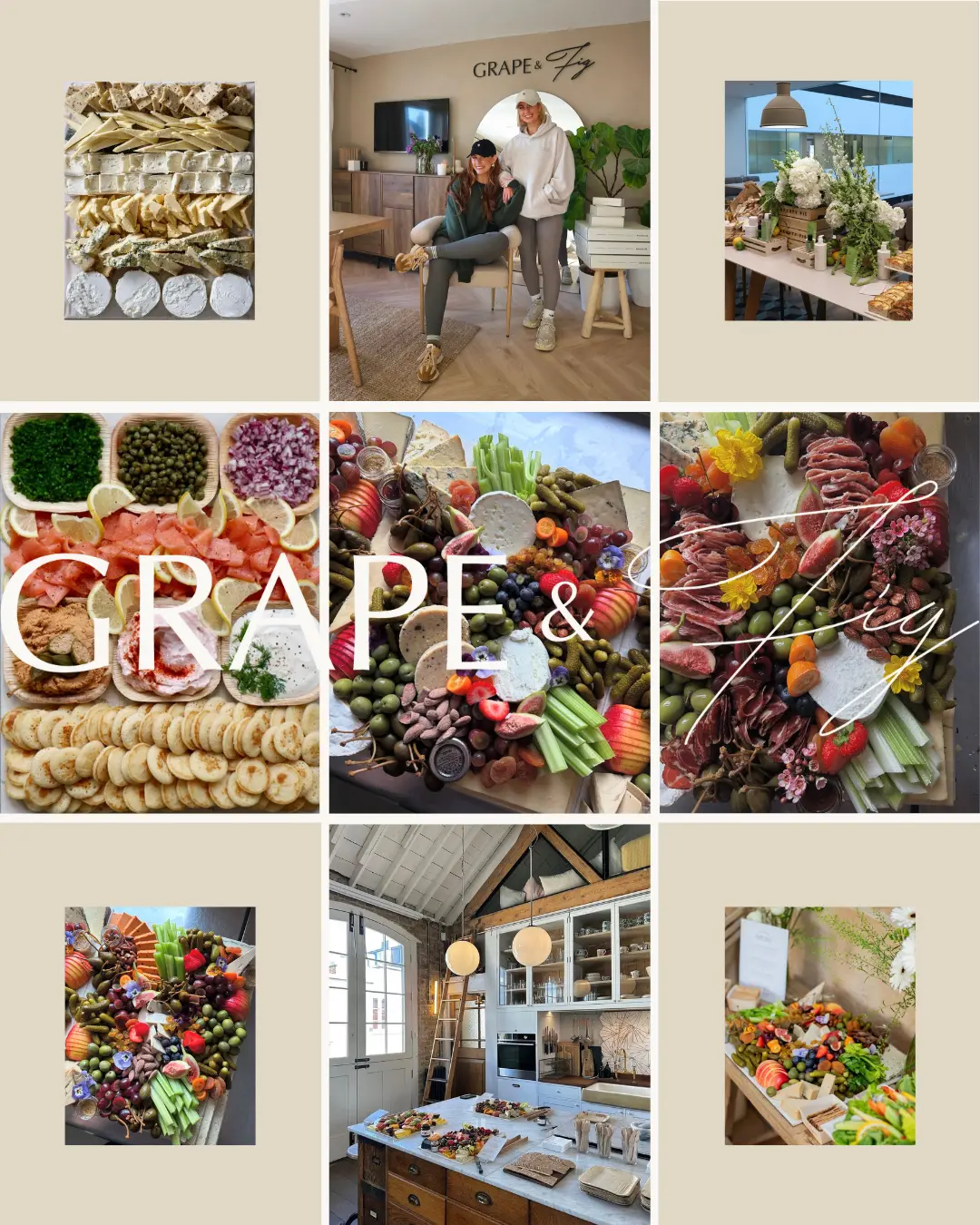 Grape & Fig-Grazing Platters-Cheese & Charcuterie Board-Catering